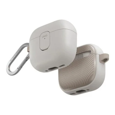 Uniq Clyde Airpods 4Th Gen (2024) Lock Case - Mist Grey (Mist Grey/Khaki)